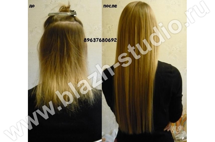 Пример безопасного наращивания волос частным мастером